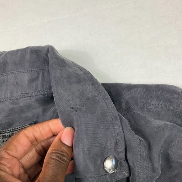 BlankNYC Moto Jacket Dark Gray Soft Asymmetric Zip Rock N Roll Streetwear XS - Picture 11 of 11